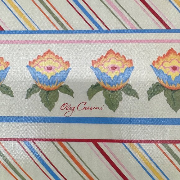 Vintage Photo Album Oleg Cassini Hallmark Floral Stripes 1970s Canada Glacier - Picture 4 of 10